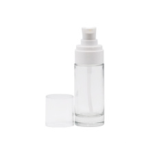 Botella transparente de loción de vidrio vacío de 20 ml